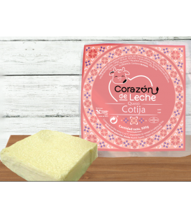 Queso Cotija Corazón de Leche 400g  (solo de venta en Madrid dentro de la M-50 y BNA dentro B20)